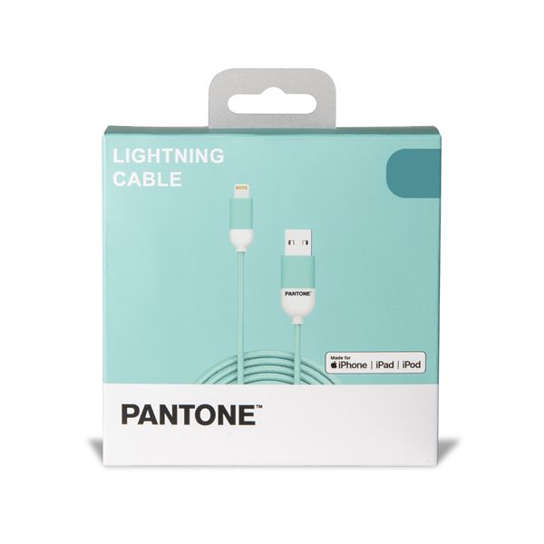Cavo USB-A/Lightning Pantone 12W 1.5m Azzurro - immagine 2