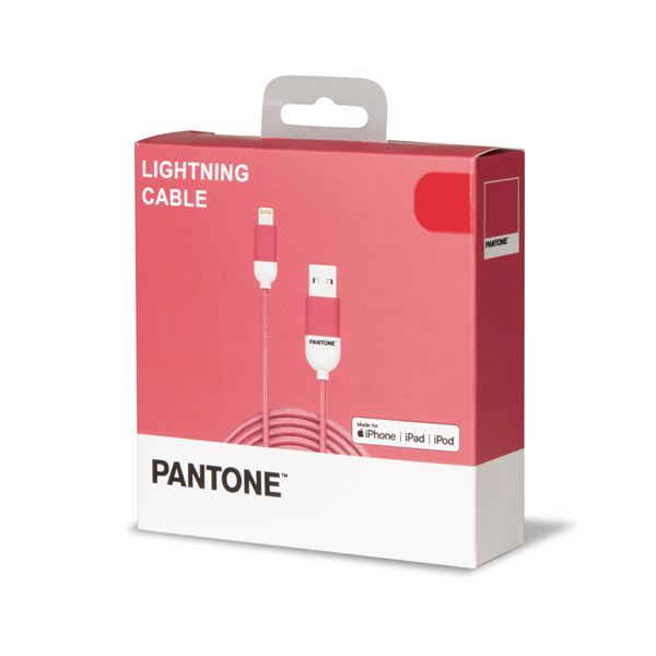 Cavo USB-A/Lightning Pantone 12W 1.5m Rosa - immagine 3
