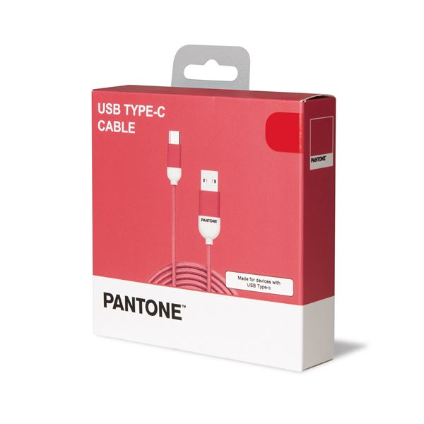 Cavo USB-A USB-C Pantone 10W 1.5m Rosa - immagine 2