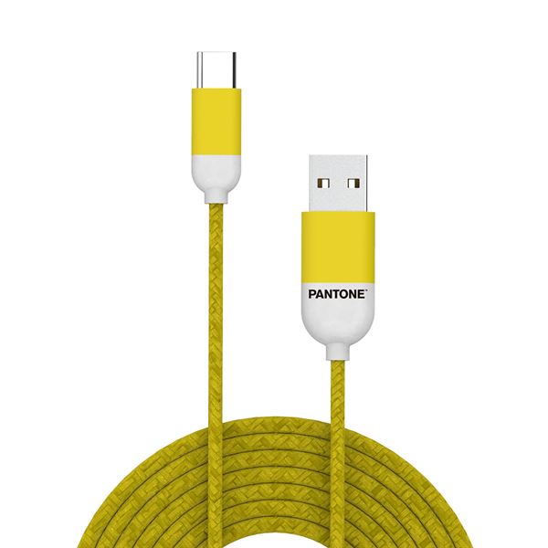 Cavo USB-A USB-C Pantone 10W 1.5m Giallo - immagine 2