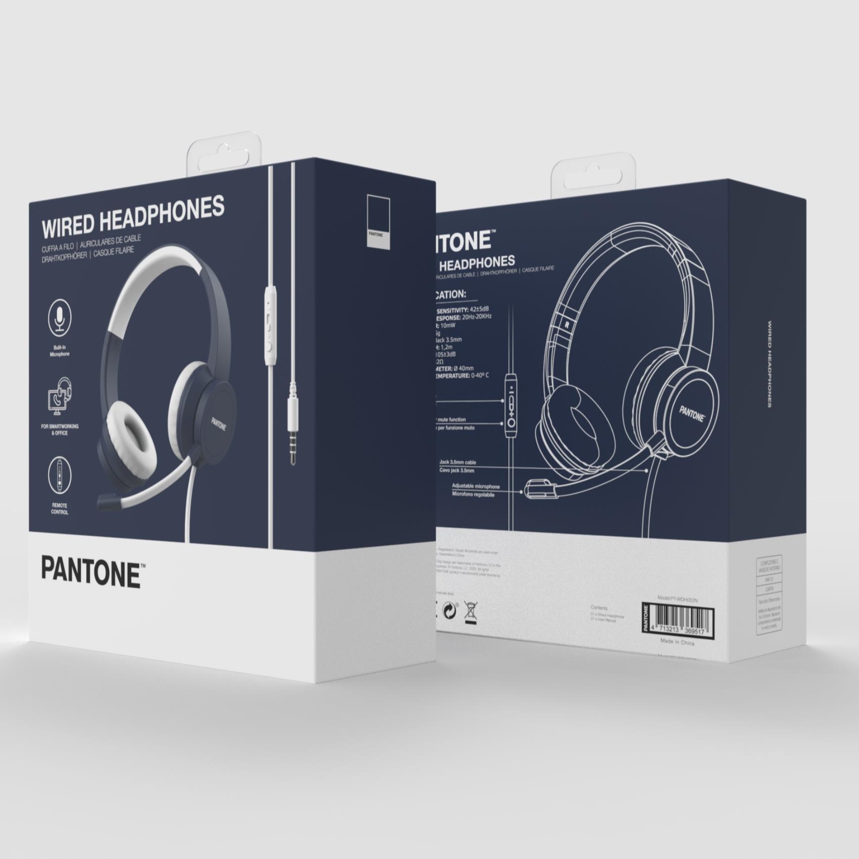 Auricolari Pantone Wired IT Collection con Microfono e Controllo Chiamate - immagine 2