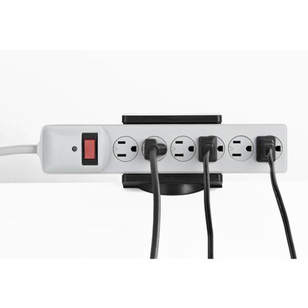 Supporto Rack da Tavolo Startech per Prese Multiple Nero Acciaio - immagine 5