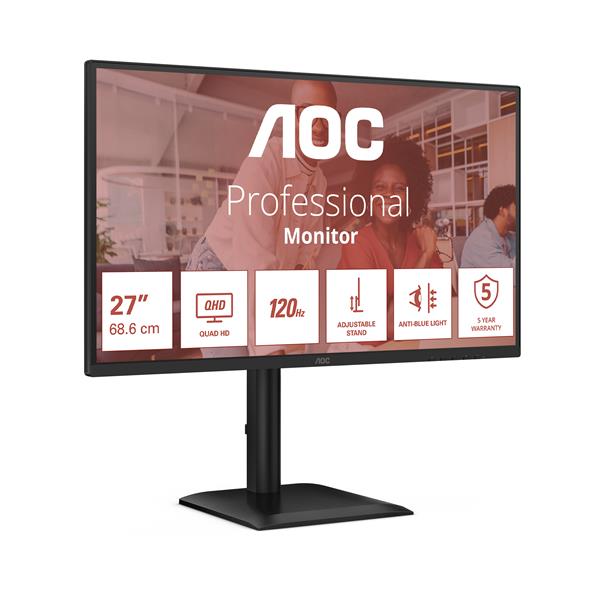 Monitor AOC Q27E4U 27" IPS 2K Pivot Regolabile - immagine 6