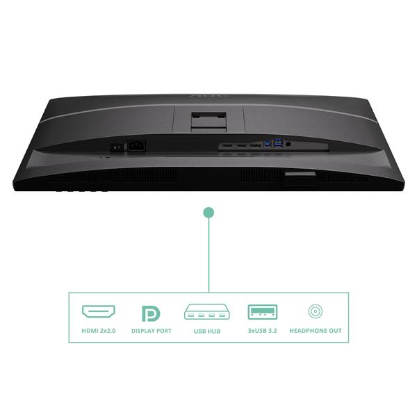 Monitor AOC Q27P4U 27" 2K IPS Regolabile - immagine 7