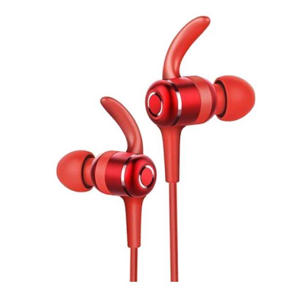 Auricolari Bluetooth Bulk Rock Sportivi con Microfono - Rosso - immagine 3