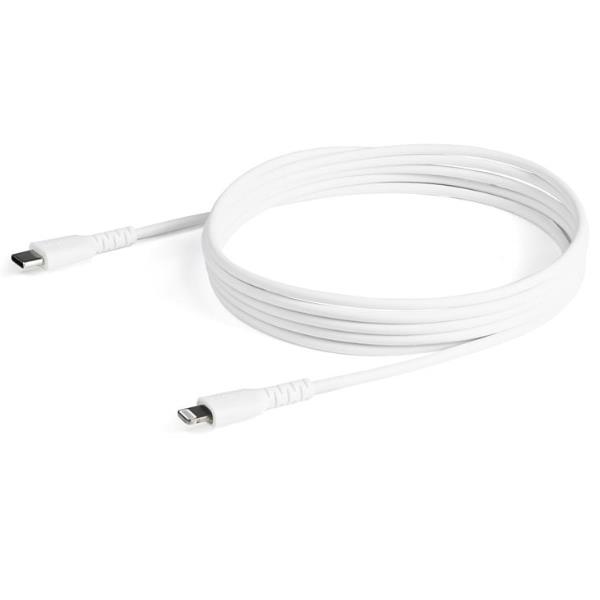 Cavo USB C - Lightning Startech 2 metri Bianco Caricabatteria - immagine 2