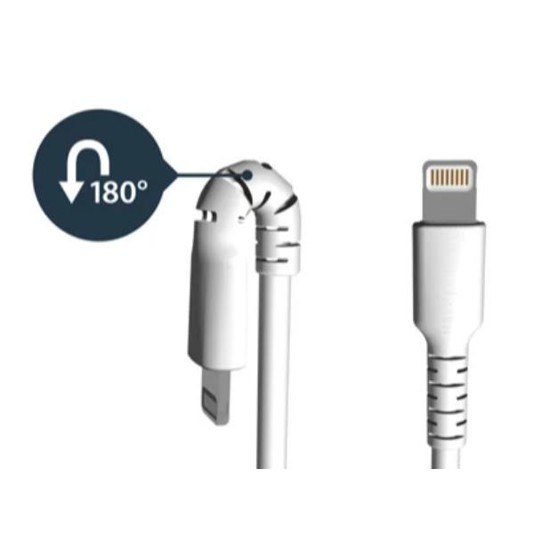Cavo USB C - Lightning Startech 2 metri Bianco Caricabatteria - immagine 5