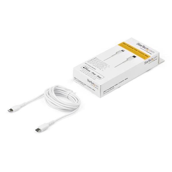 Cavo USB C - Lightning Startech 2 metri Bianco Caricabatteria - immagine 8