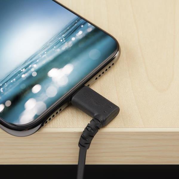Cavo USB a Lightning Startech Angolare 1m Mfi per iPhone iPad - immagine 6