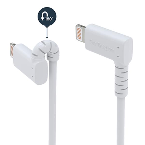 Cavo USB a Lightning Startech Angolare 1m Mfi per iPhone iPad - immagine 5