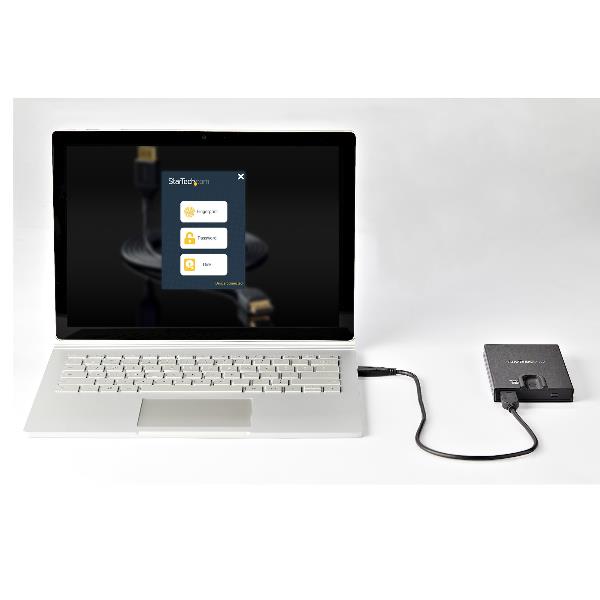 Box Esterno Crittografato Startech per HDD/SSD 2.5" USB 3.0 Alluminio - immagine 3