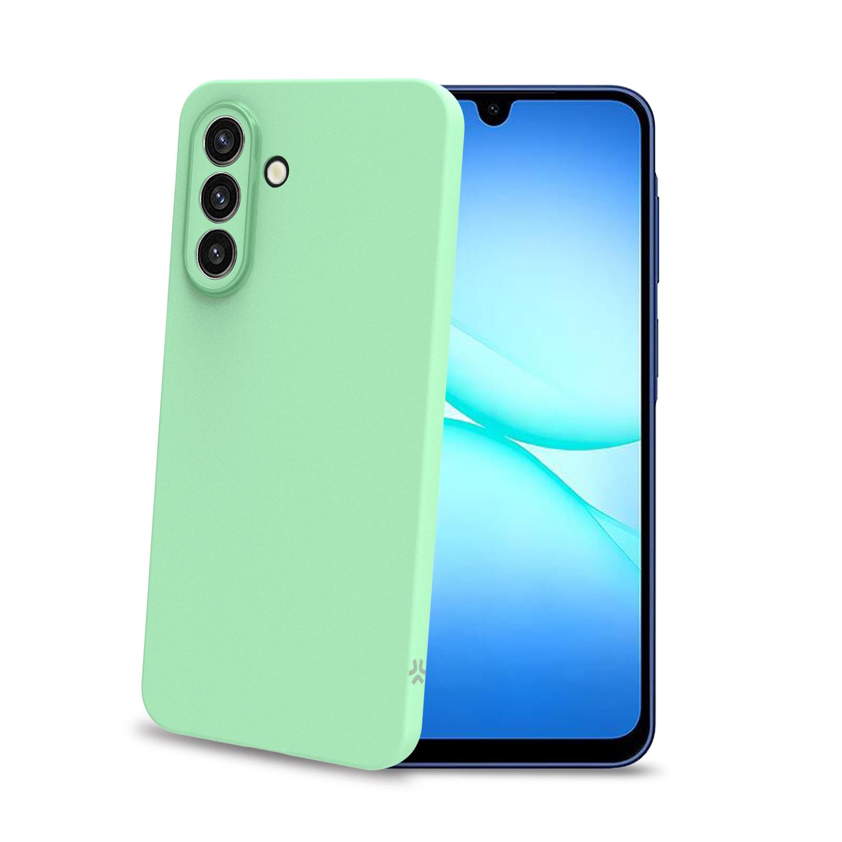 Cover Celly GELSKIN Trasparente Verde per Samsung Galaxy A17 5G/A17 4G - immagine 3