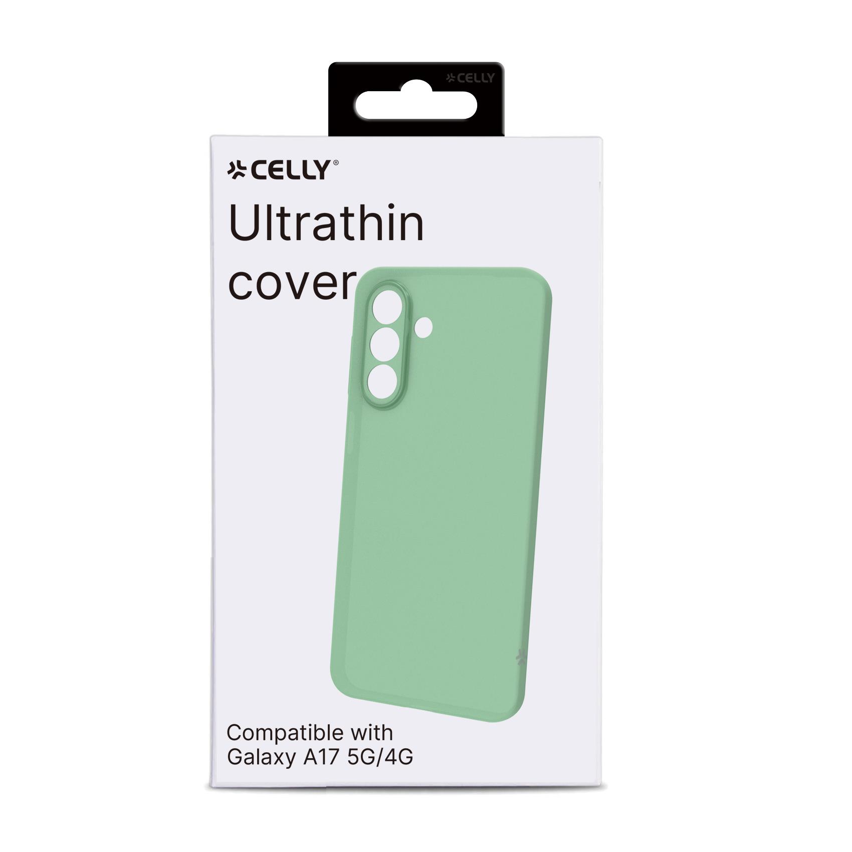 Cover Celly GELSKIN Trasparente Verde per Samsung Galaxy A17 5G/A17 4G - immagine 5