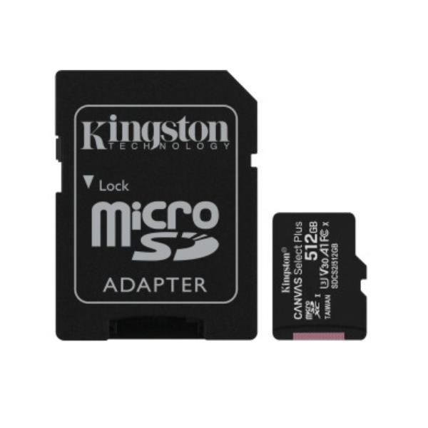 Memory Card Micro SD Kingston SDCS2 512GB Classe 10 100MB/s
