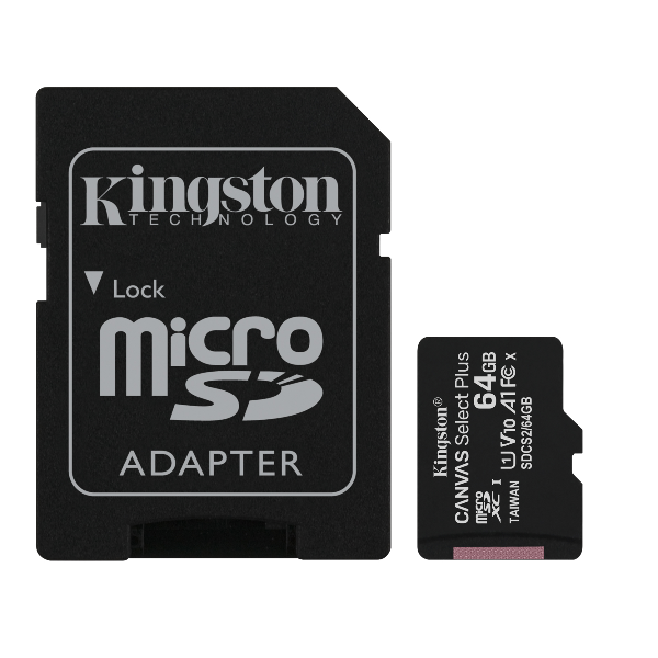 Memory Card Micro SD Kingston SDCS2/64GB 100MB/s Classe 10 - immagine 2
