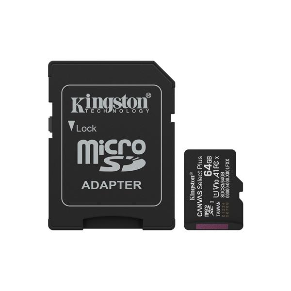 Memory Card Micro SD Kingston Canvas Select Plus Gen3 1TB Classe 10 - immagine 3