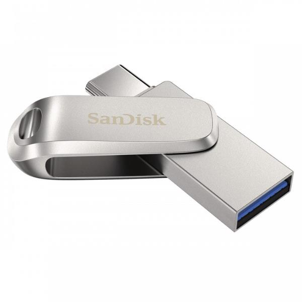 Chiavetta USB Sandisk Ultra Dual Drive Luxe 32GB USB 3.1 Type-C Argento - immagine 5
