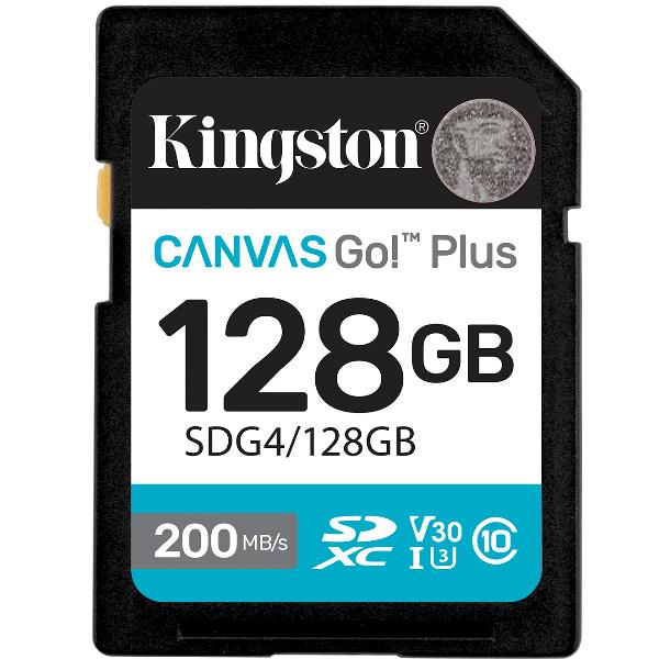 Memory Card SD Kingston Canvas Go! Plus 128GB Classe 10 200MB/s - immagine 2