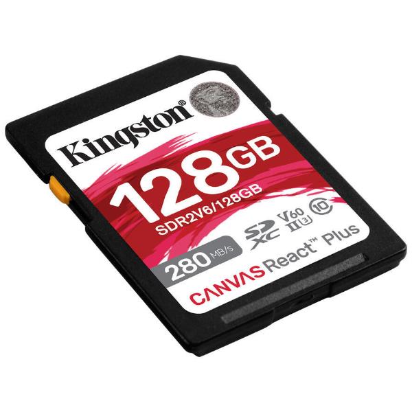 Memory Card SD Kingston Canvas React Plus V60 128GB 280MB/s - immagine 2