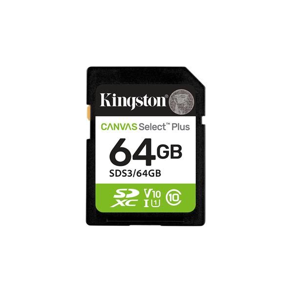 Memory Card SDXC Kingston Canvas Select Plus 64GB 100MB/s Classe 10 - immagine 2