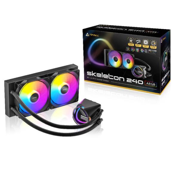 Dissipatore a Liquido Antec SKELETON240ARGB 240mm 2 Ventole RGB - immagine 2