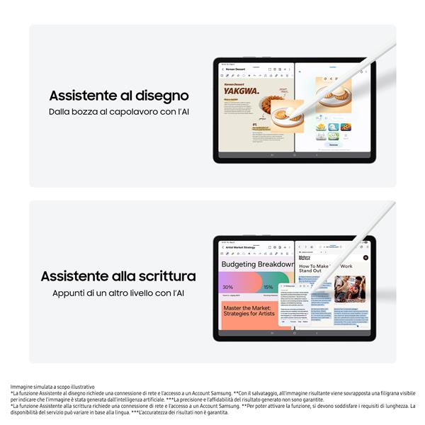Tablet Samsung Galaxy Tab S11 11" 12GB 128GB WiFi Android 16 - immagine 4
