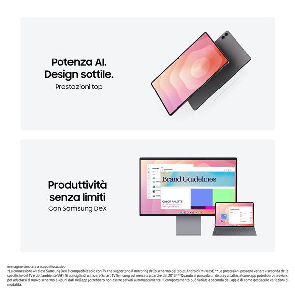 Tablet Samsung Galaxy Tab S11 Ultra 5G 14.6" 12GB 256GB Grigio - immagine 7