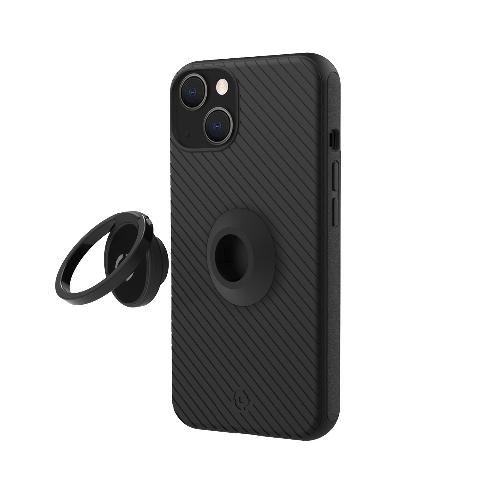 Supporto Bici Celly Snapring per Smartphone Adesivo Nero - immagine 4