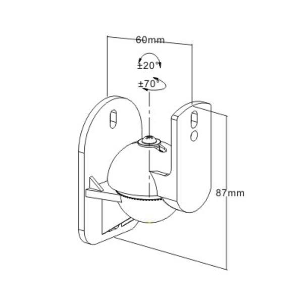 Supporto Diffusori Sopar Sono 2.1-TR per Soundbar - immagine 3