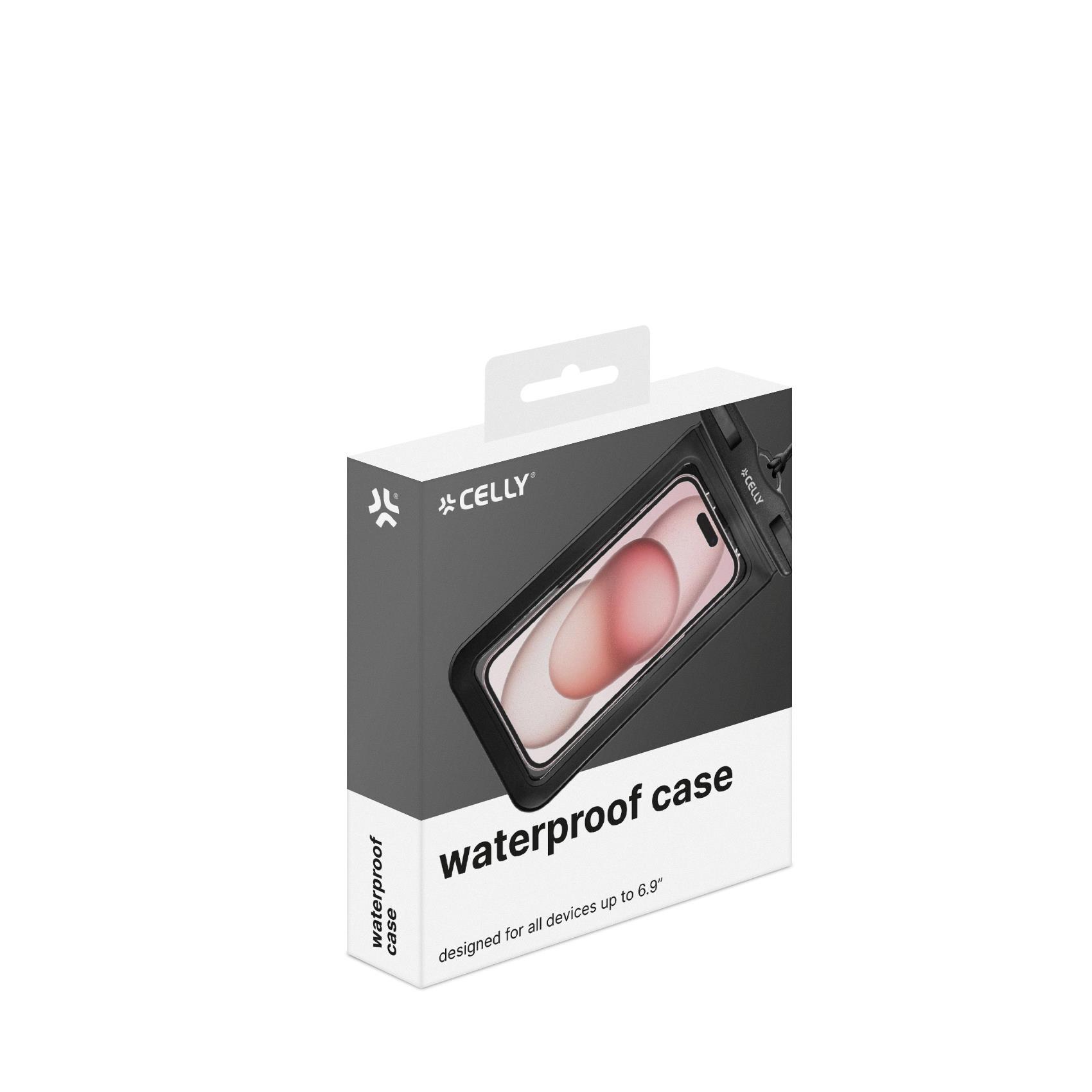 Custodia Impermeabile Celly SPLASHBAG25 IP68 per Smartphone fino a 7" - immagine 6