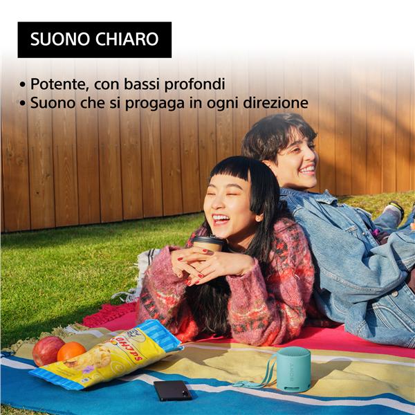 Cassa Bluetooth Sony XB100 Portatile 5W Bluetooth Blu - immagine 2