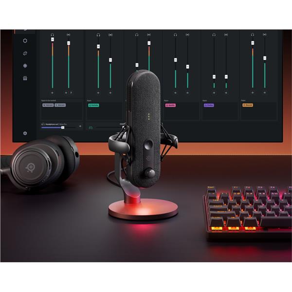 Microfono Steelseries Alias USB Nero per PC e Streaming - immagine 7