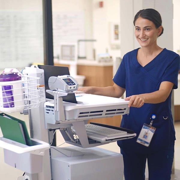 Carrello per Monitor Ergotron StyleView con Cassetto Alto - immagine 4