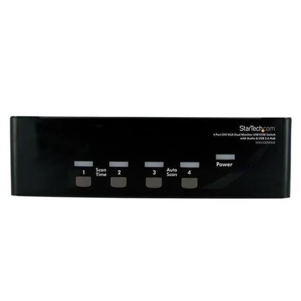 Switch KVM Startech 4 Porte VGA DVI per Doppio Monitor - immagine 4