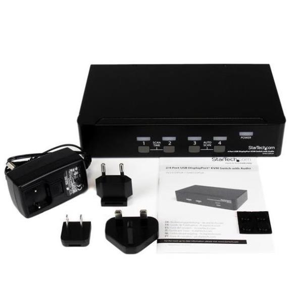 Switch KVM Startech a 4 Porte DisplayPort USB Managed - immagine 2