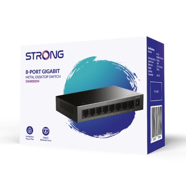 Switch Strong 8 Porte Gigabit Desktop Metal - immagine 7