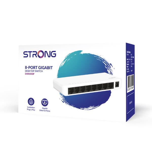 Switch Strong 8 Porte Gigabit Desktop - immagine 3