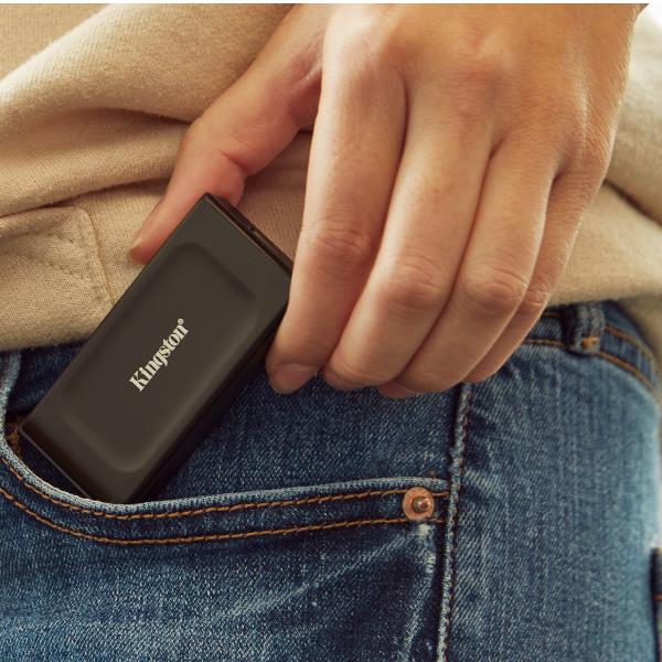 SSD Esterno Kingston XS1000 2TB USB 3.2 1050MB/s - immagine 3