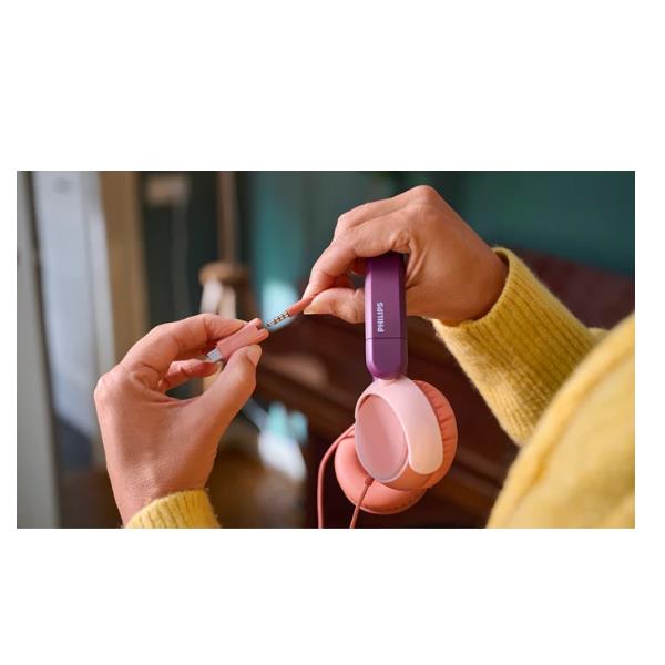 Cuffie Philips On Ear per Bambini Viola/Magenta con Microfono e Controllo Chiamate - immagine 10