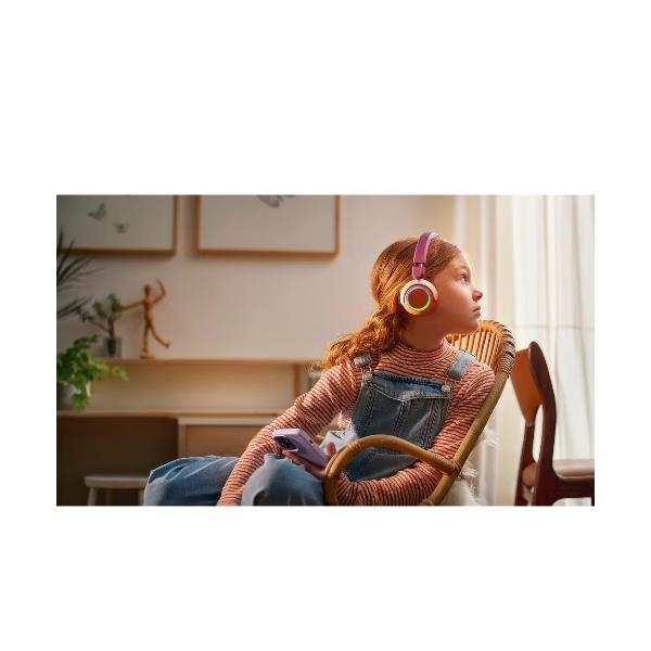 Cuffie Wireless Philips On Ear per Bambini Viola/Magenta con Microfono - immagine 4