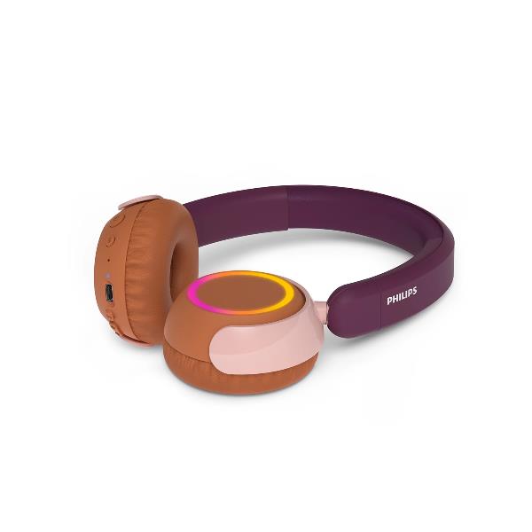 Cuffie Wireless Philips On Ear per Bambini Viola/Magenta con Microfono - immagine 5