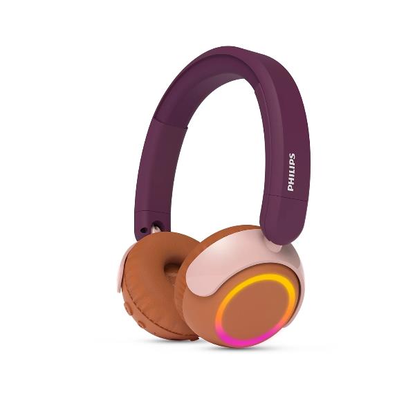Cuffie Wireless Philips On Ear per Bambini Viola/Magenta con Microfono - immagine 9