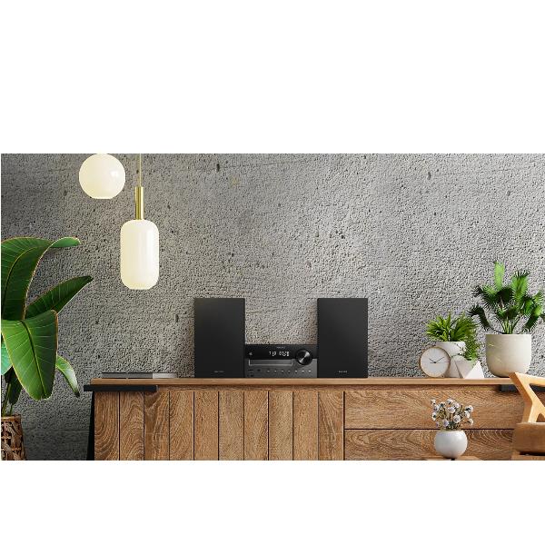 Micro Hi-Fi Philips 80W DAB+ FM CD USB Bluetooth Grigio - immagine 3