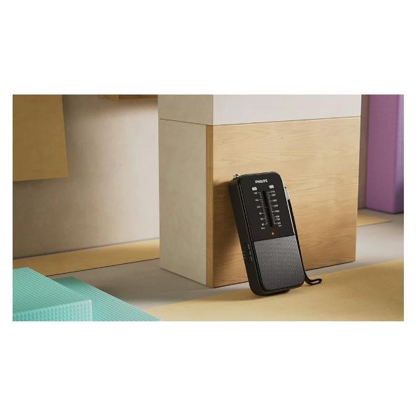 Radio AM/FM Portatile Philips Analogica a Batterie Nero - immagine 3