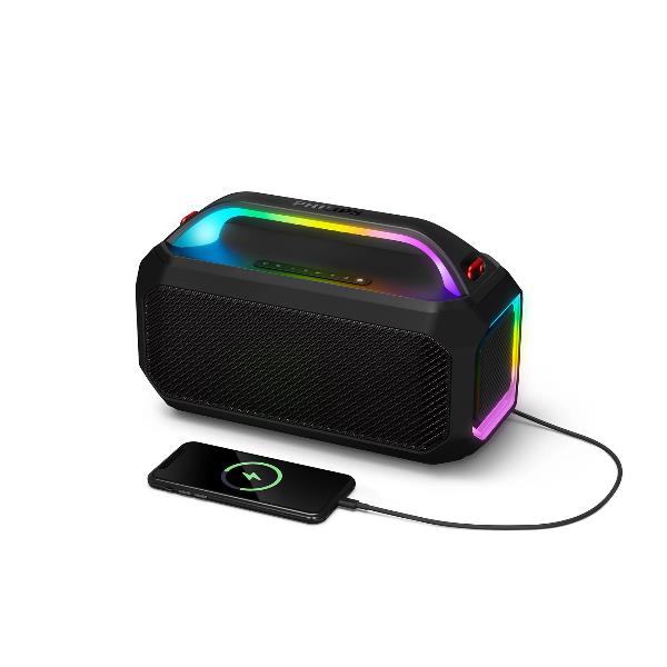 Casse Party Philips 100W Bluetooth USB IP67 con Luci LED - immagine 6