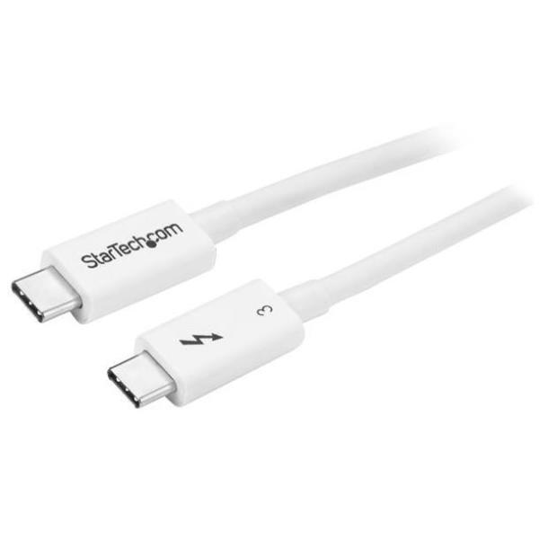 Cavo Thunderbolt 3 Startech USB-C 50cm Bianco Compatibile DisplayPort - SKU: TBLT34MM50CW - Immagine 3