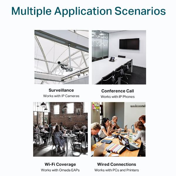 Switch TP-LINK TL-SG1218MP 16 Porte Gigabit PoE Unmanaged - immagine 9