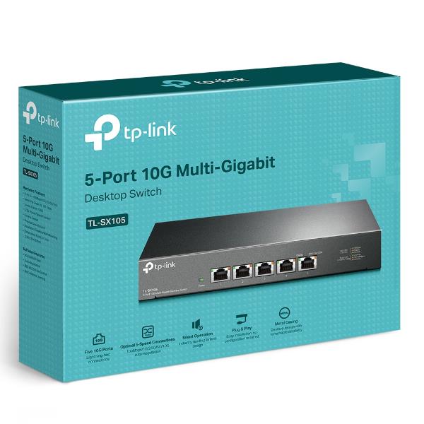 Switch TP-LINK TL-SX105 5 Porte 10GbE Desktop - immagine 4