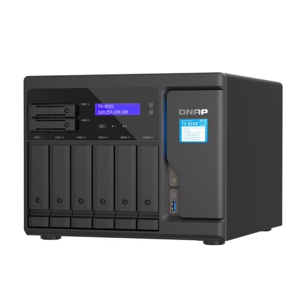 NAS Qnap TS-855X-8G Tower 8 Bay SATA 10GbE - immagine 3