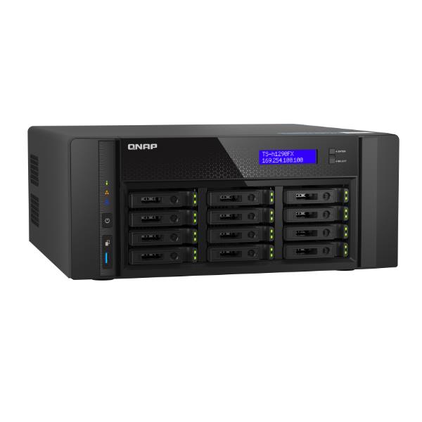 NAS Qnap TS-h1290FX Tower 12 Bay SATA 25GbE 64GB RAM - immagine 4